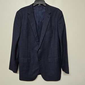 Bonobos Navy Checkered Blazer